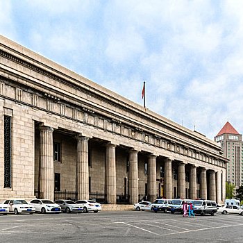 A scenic view of Changchun Weimanzhouguo Zhongyang Yinhang Jiuzhi
