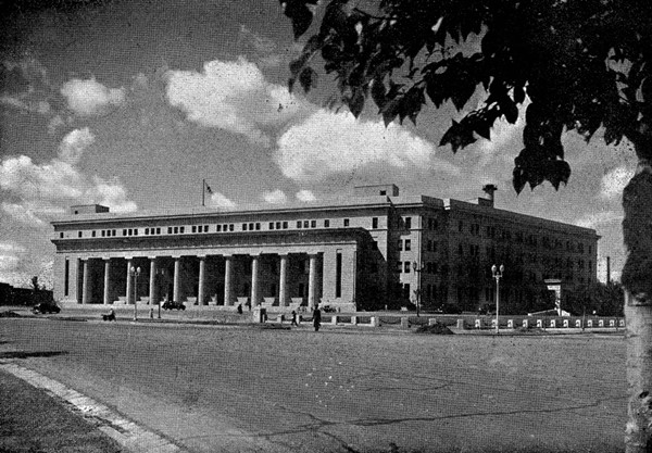 A scenic view of Changchun Weimanzhouguo Zhongyang Yinhang Jiuzhi