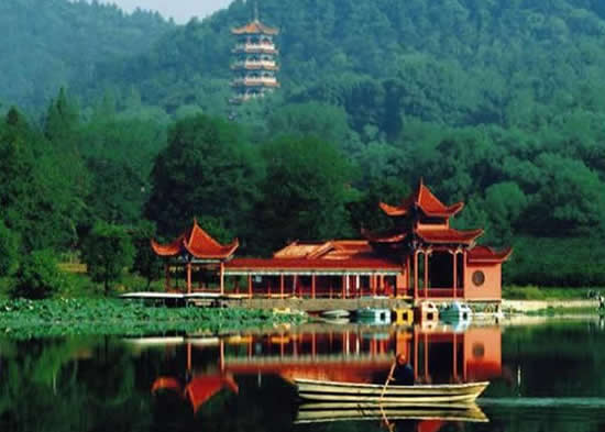 A scenic view of Changde Jiashansi