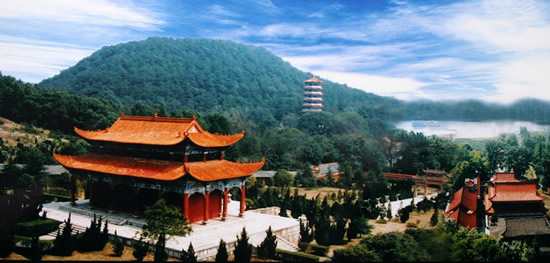 A scenic view of Changde Jiashansi
