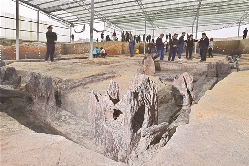 A scenic view of Changde Jijiaocheng Yizhi
