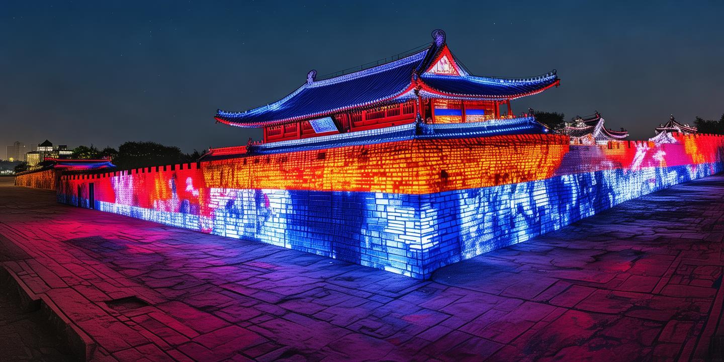A scenic view of Changde Lizhou Guchengqiang