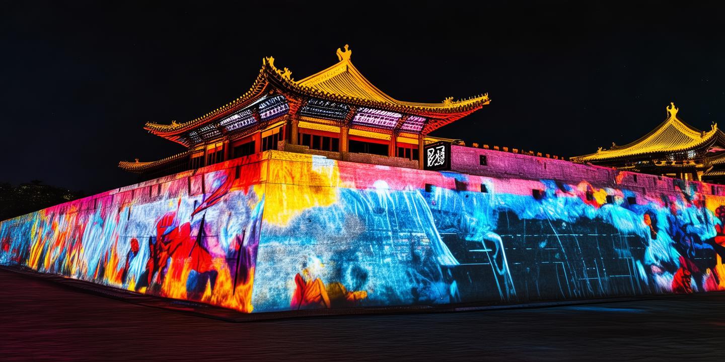 A scenic view of Changde Lizhou Guchengqiang