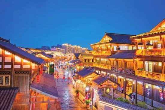 A scenic view of Changde Shenmingcheng Yizhi