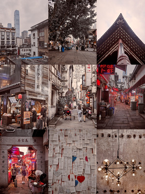 A scenic view of Changde Xingzigong Gujianzhuqun