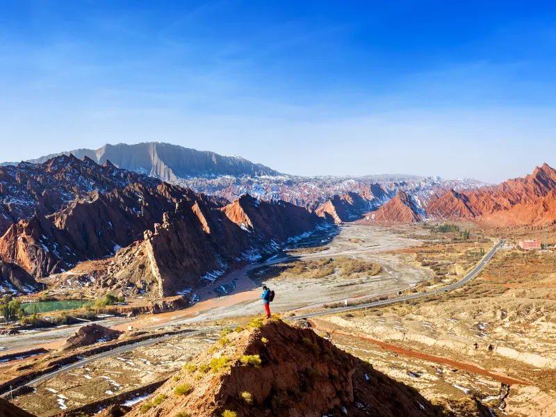 A scenic view of Changji Jingnei Fengsuiqun