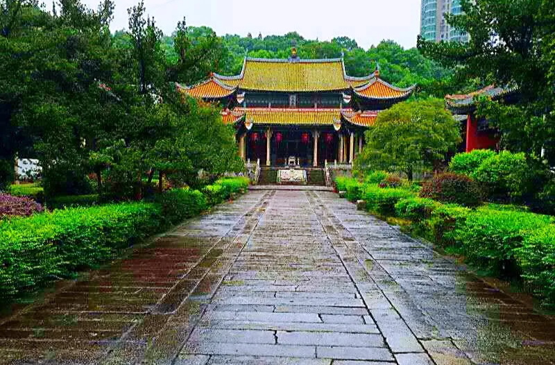 A scenic view of Changsha Liuyang Wenmiao