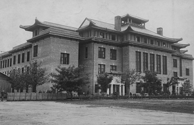 A scenic view of Changsha Xiangya Yiyuan Yixueyuan Zaoqi Jianzhu