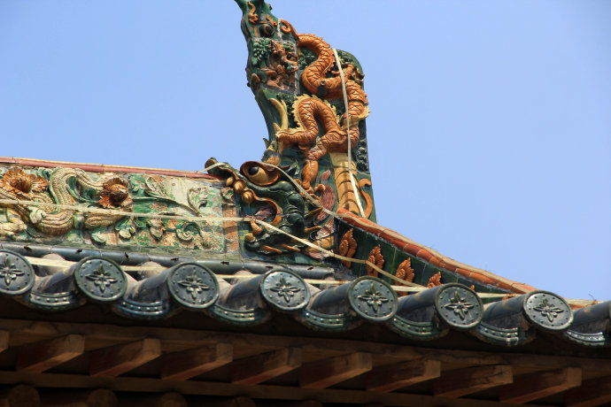 A scenic view of Changzhi Changzi Cuifujun Temple Hall