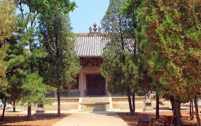 A scenic view of Changzhi Changzi Cuifujun Temple Hall