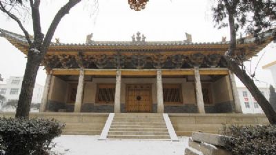 A scenic view of Changzhi Changzi Cuifujun Temple Hall