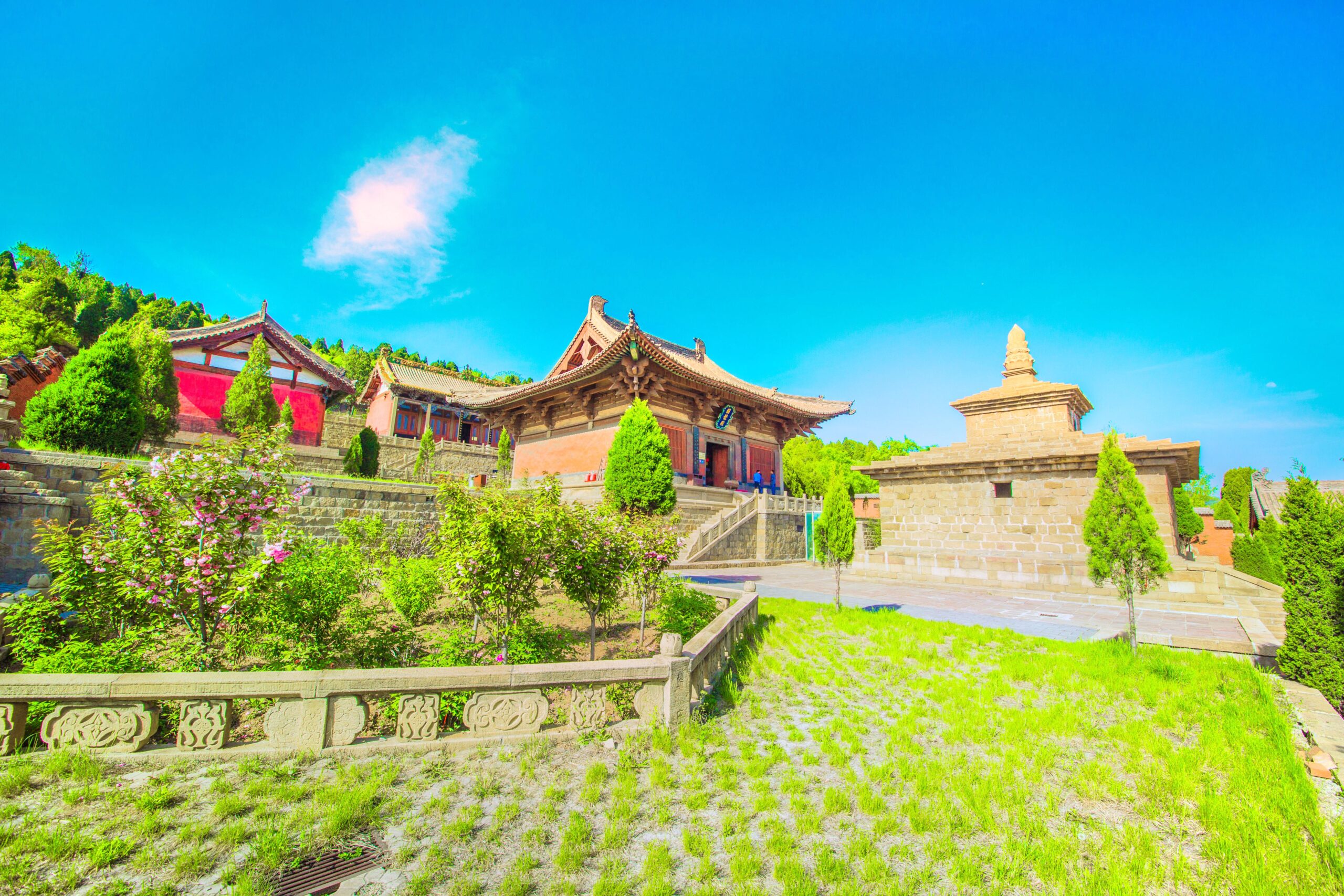 A scenic view of Changzhi Faxing Temple