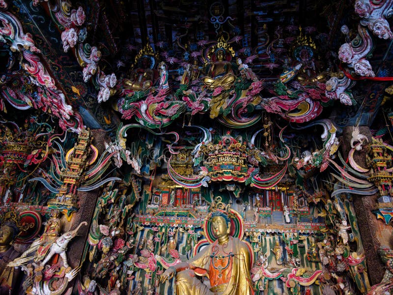 A scenic view of Changzhi Jiutian Shengmu Miao