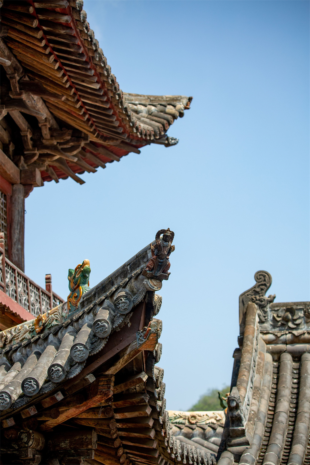 A scenic view of Changzhi Jiutian Shengmu Miao