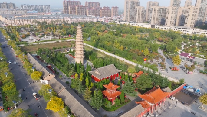 A scenic view of Changzhi Lingkongshan Shengshou Temple