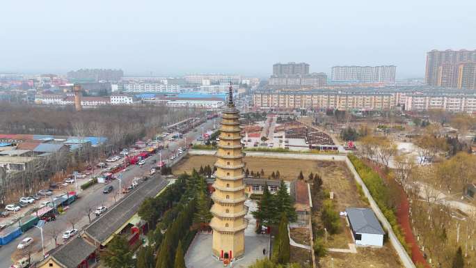 A scenic view of Changzhi Lingkongshan Shengshou Temple