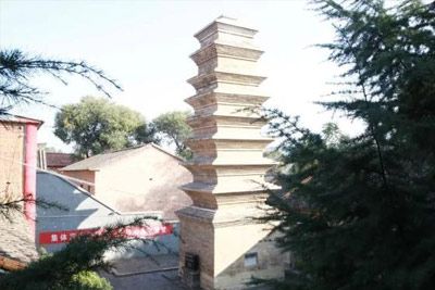 A scenic view of Changzhi Shangdang Xiyan Temple Pagoda