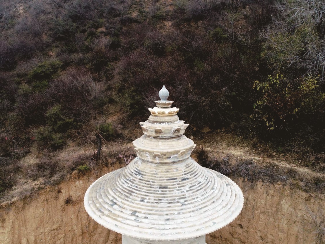 A scenic view of Changzhi Shangdang Xiyan Temple Pagoda
