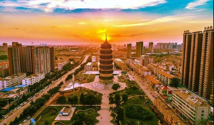 A scenic view of Changzhi Shangdang Xiyan Temple Pagoda