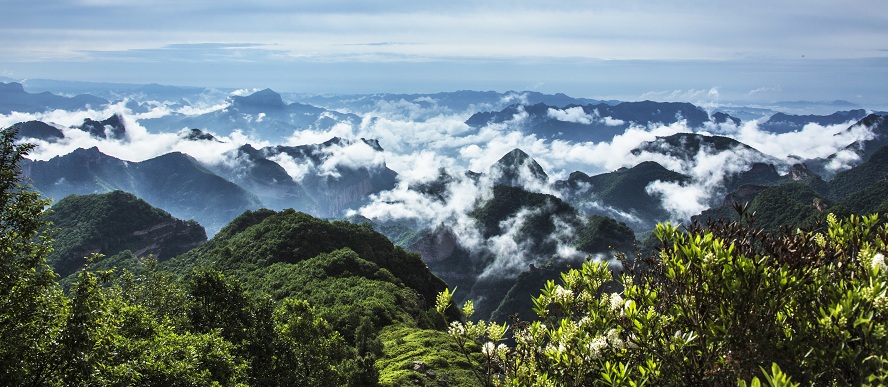 A scenic view of Changzhi Wuxiang Zhenru Temple