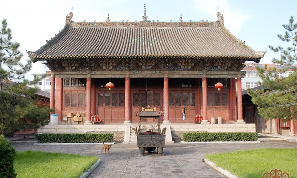 A scenic view of Changzhi Xiaozhang Biyun Temple Hall
