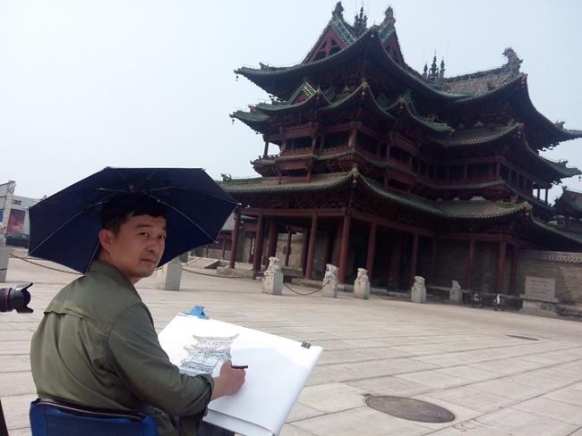 A scenic view of Changzhi Xishe Weigong Temple