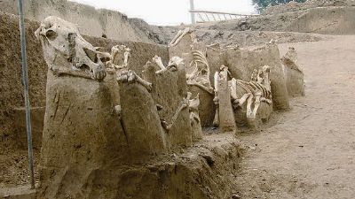 A scenic view of Changzhi Xizhou Lihou Tombs