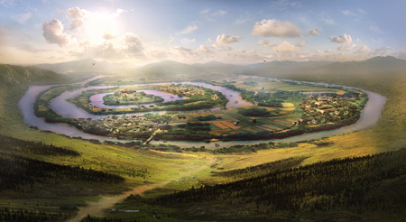 A scenic view of Changzhou Yancheng Yizhi