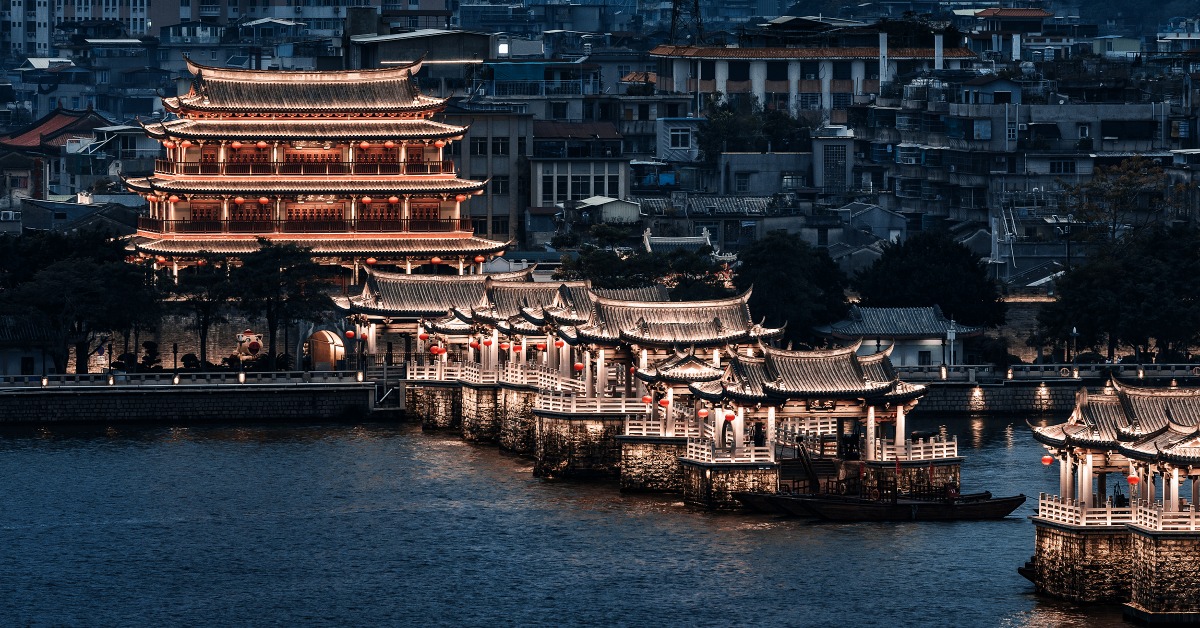 A scenic view of Chaozhou Guangjiqiao