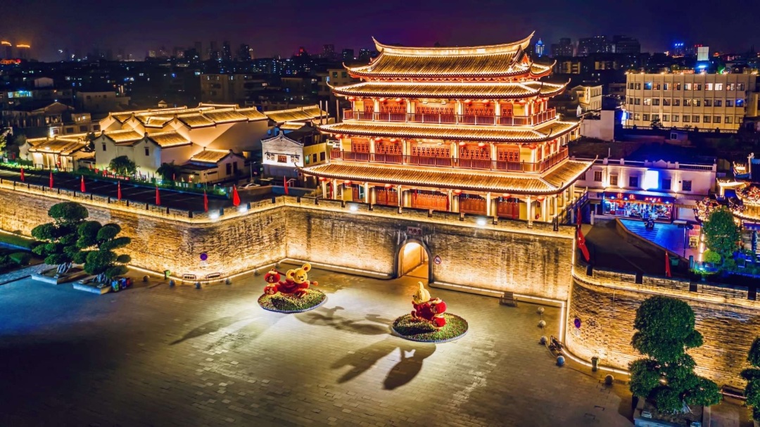 A scenic view of Chaozhou Laocheng Guminju Jianzhuqun