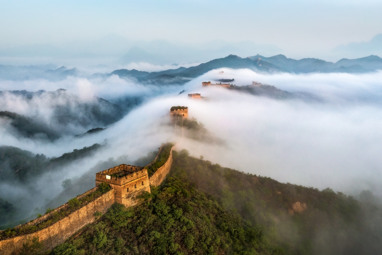 A scenic view of Chengde Jinshanling Great Wall