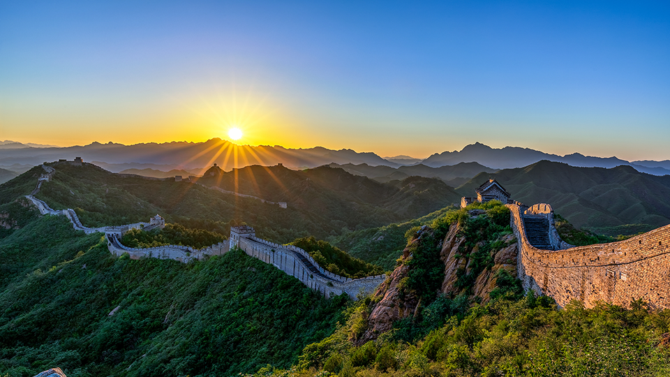 A scenic view of Chengde Jinshanling Great Wall