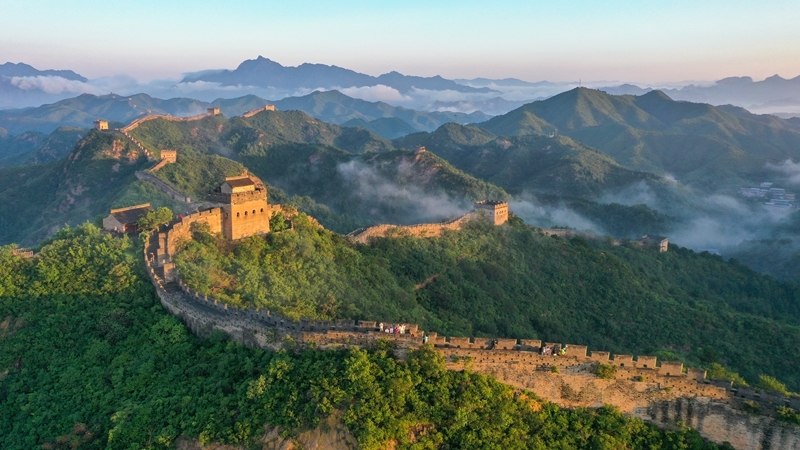 A scenic view of Chengde Jinshanling Great Wall