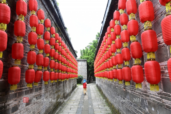 A scenic view of Chengdu Dayi Liushi Zhuangyuan