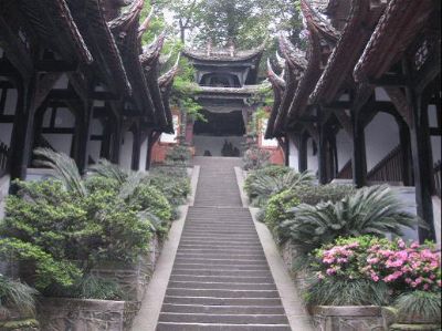 A scenic view of Chengdu Guankou Chenghuangmiao