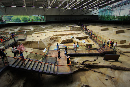 A scenic view of Chengdu Jinsha Yizhi