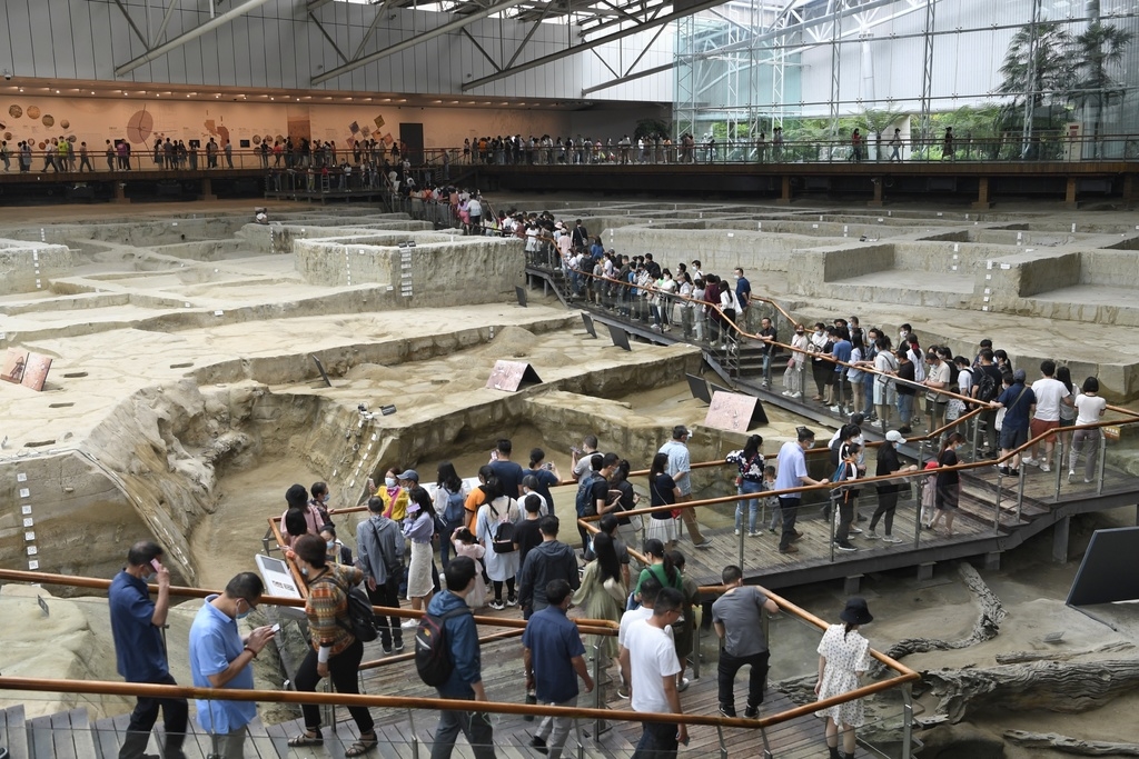 A scenic view of Chengdu Jinsha Yizhi