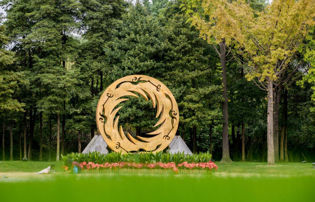 A scenic view of Chengdu Jinsha Yizhi
