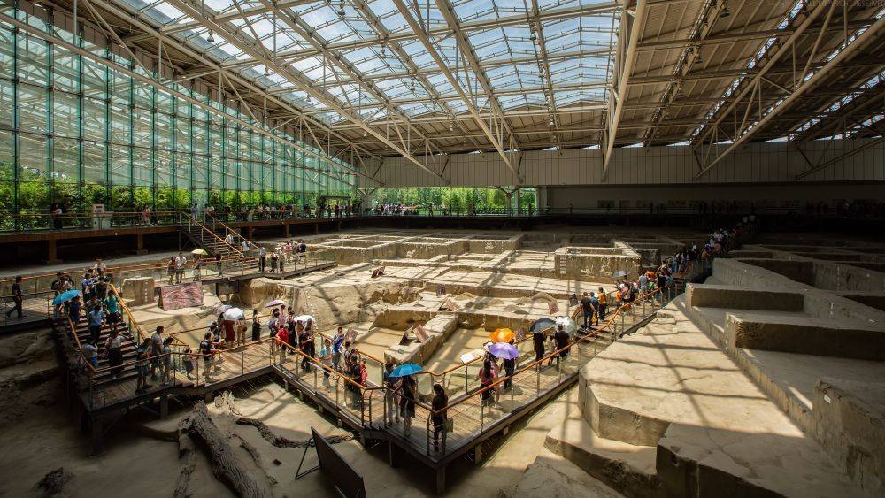 A scenic view of Chengdu Jinsha Yizhi
