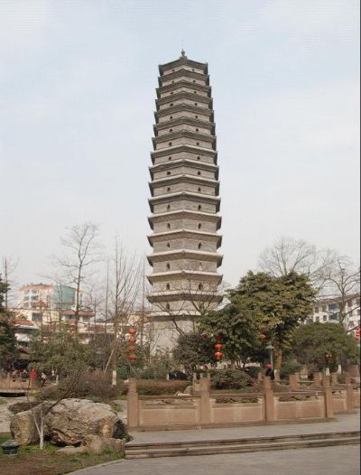 A scenic view of Chengdu Kuiguangta