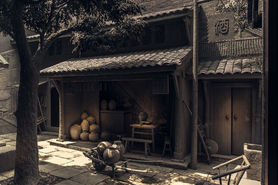 A scenic view of Chengdu Shuijingjie Jiufang Yizhi