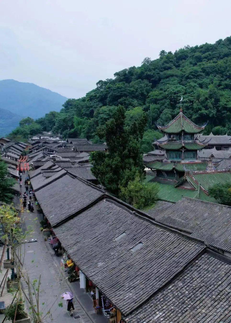 A scenic view of Chengdu Songmao Gudao