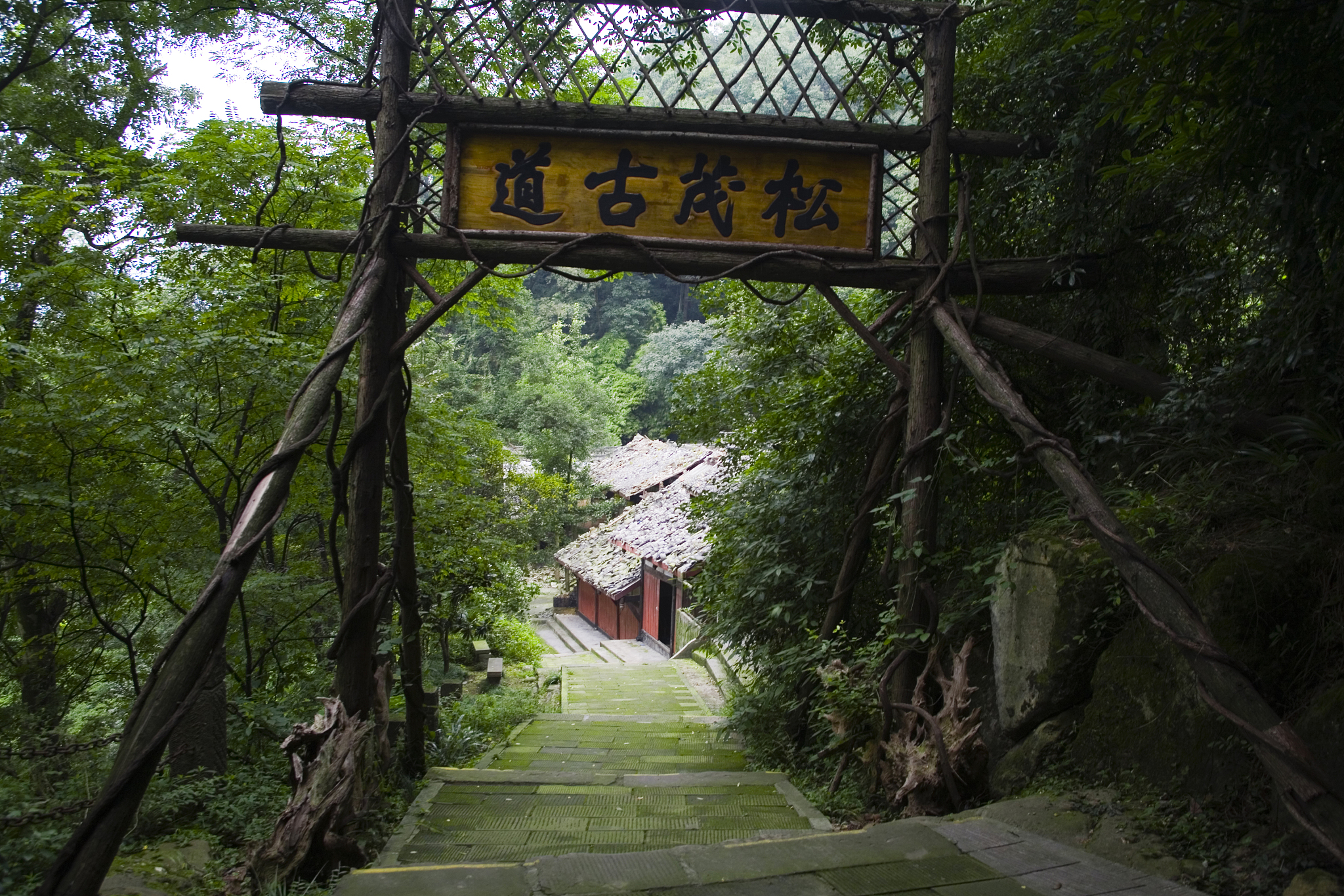 A scenic view of Chengdu Songmao Gudao