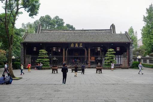 A scenic view of Chengdu Wuhouci