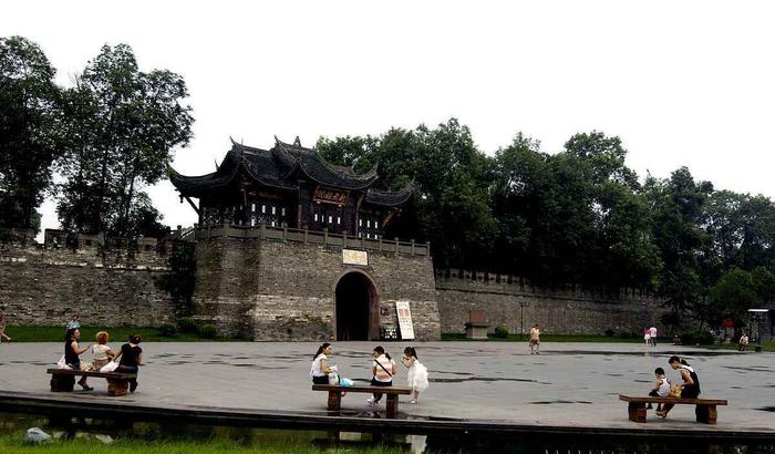 A scenic view of Chengdu Yangsheng An Ci Ji Guihu