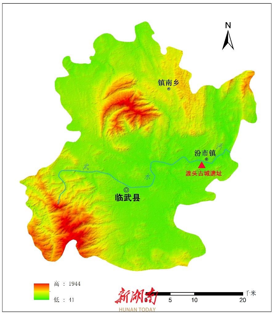 A scenic view of Chenzhou Dutou Gucheng Yizhi