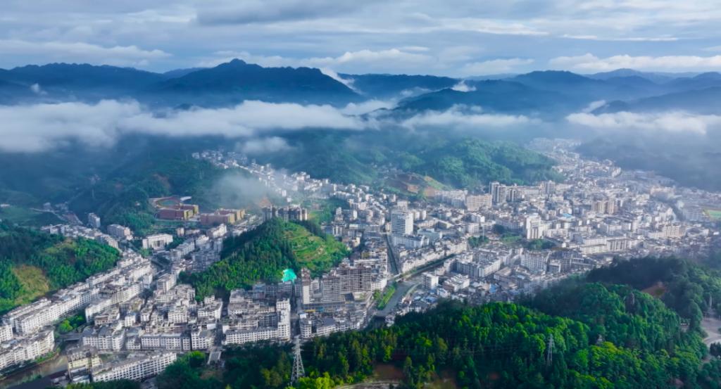 A scenic view of Chenzhou Hong Sijun Qianwei Kuodahuiyi Jiuzhi