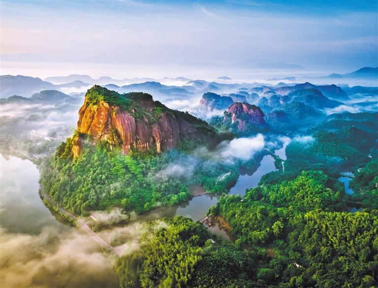 A scenic view of Chenzhou Suxianling Moya Shikequn