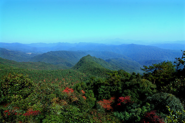 A scenic view of Chenzhou Xiangnan Qiyi Jiuzhiqun