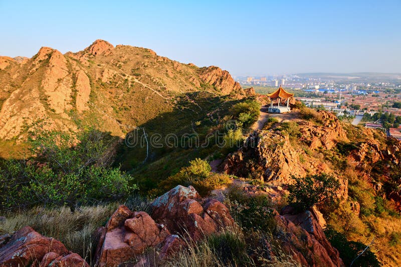 A scenic view of Chifeng Caomaoshanyizhi